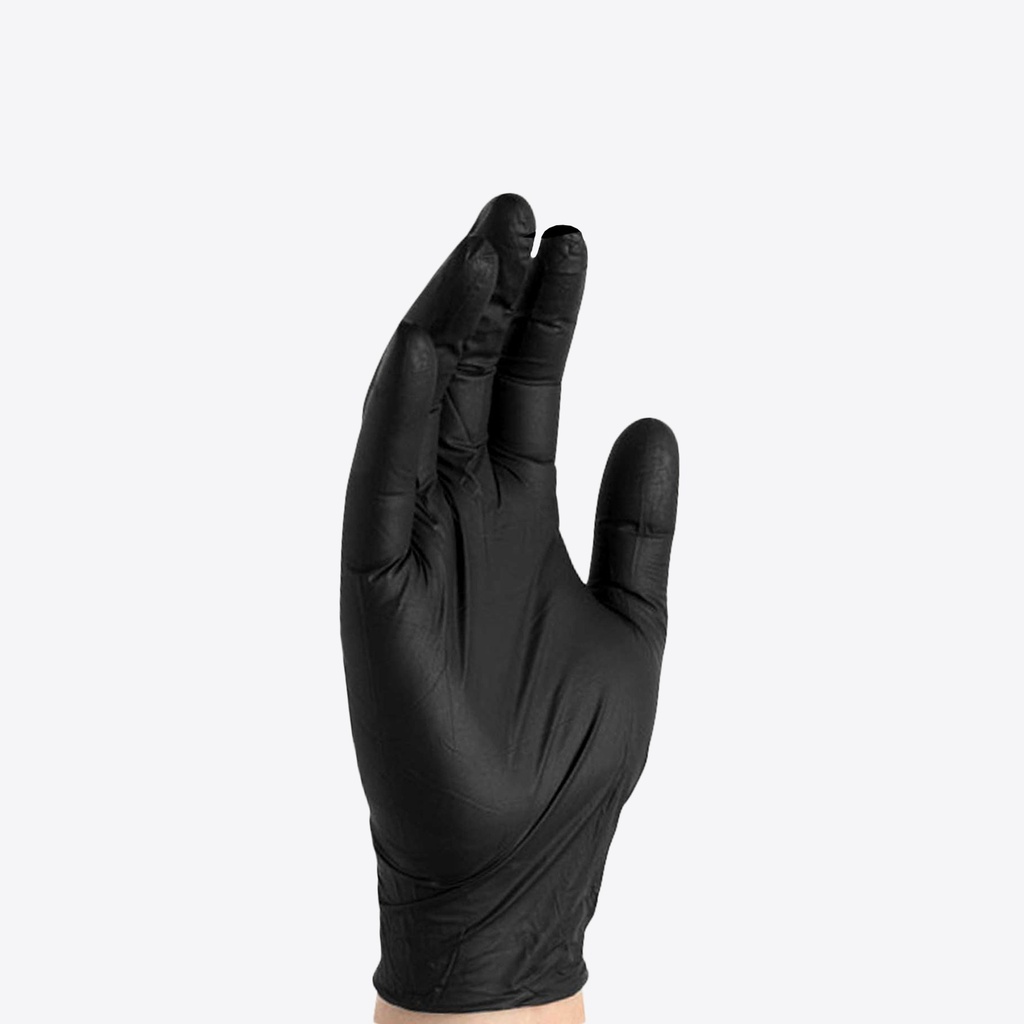 Gloveworks Synthetic Black Vinyl PF Ind Gloves