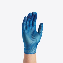 Gloveworks Blue Vinyl PF Industrial Gloves