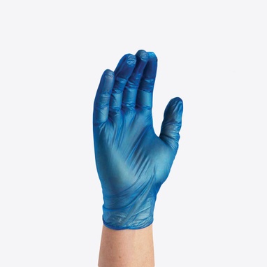 blue gloves