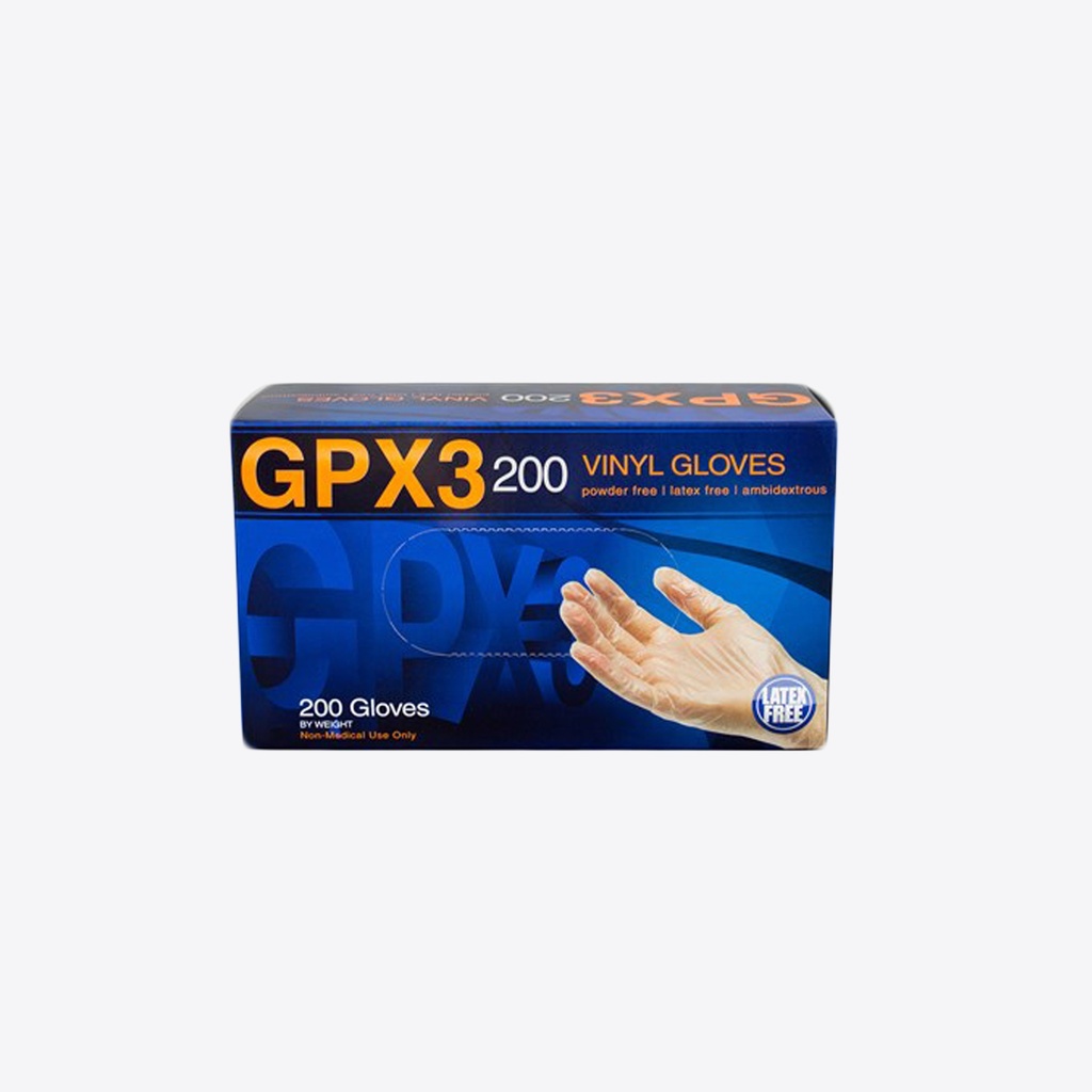 GPX3 200 Vinyl PF Ind Gloves