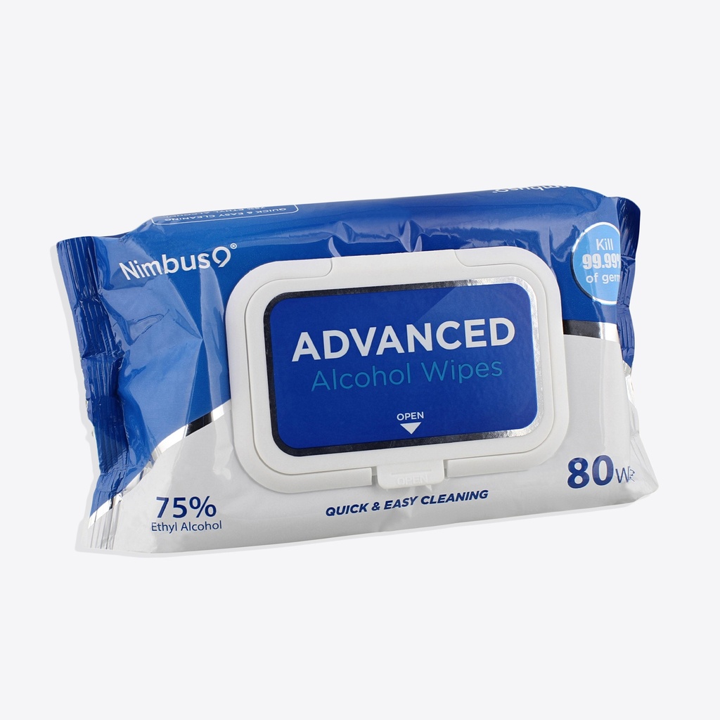 Advanced Alcohol Wipes Pouch 80ct