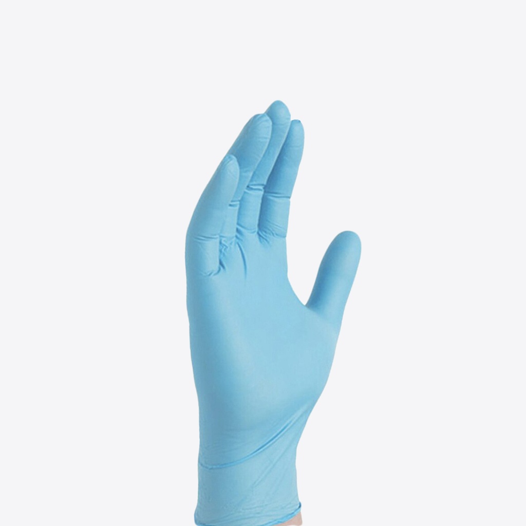 AMMEX Stretch Synthetic Blue Vinyl PF Exam Gloves